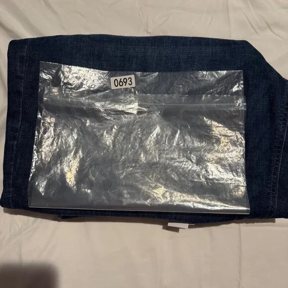 NWT Lane Bryant Signature Fit Wide Leg Womens Plus Sz 24 Dark Wash Denim Jeans - Picture 10 of 11